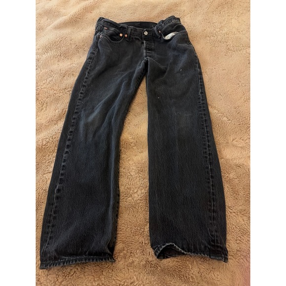 Levi's Other - Levis 501 Original Fit Mens Black Faded Straight Leg Button Fly Jeans 34x30